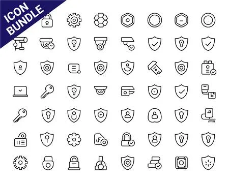 Vector Icon Bundle for Technology, Communication, and Lifestyle Illustrazione stock