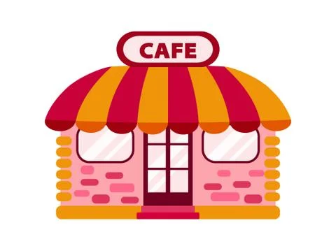 Vector icon cafe Stock Illustration