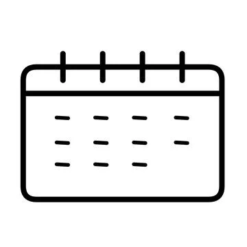 Vector icon calendar. Schedule, date icon symbol illustration Illustrazione stock