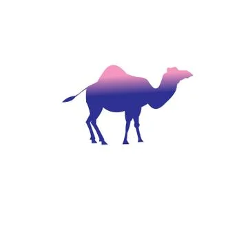 Vector icon of a camel Stock Illustration