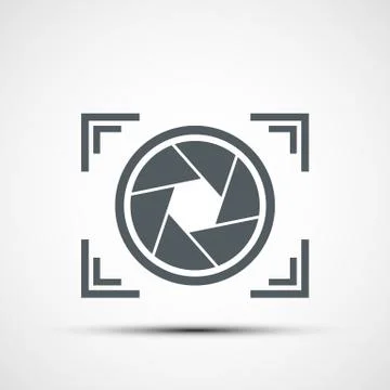 Vector icon camera Stock Illustration