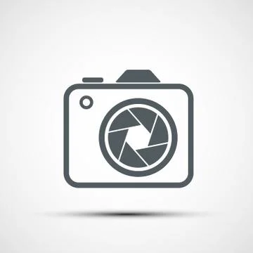 Vector icon camera Stock Illustration