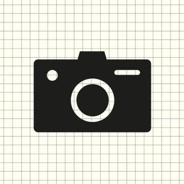 Vector icon camera Stock Illustration