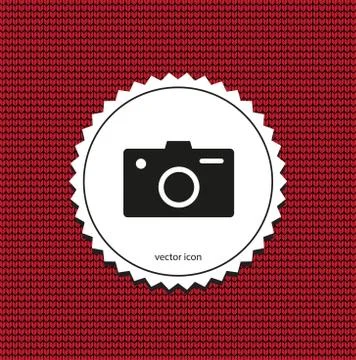 Vector icon camera Stock Illustration