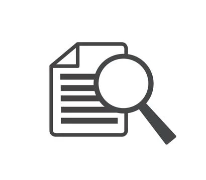 Vector icon case study on white background Stock Illustration