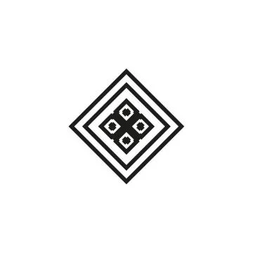 Vector icon: Celtic knot, triquetra cross or Trinity symbol with heart shape. Stock Illustration