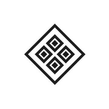Vector icon: Celtic knot, triquetra cross or Trinity symbol with heart shape. Stock Illustration