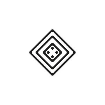 Vector icon: Celtic knot, triquetra cross or Trinity symbol with heart shape. Stock Illustration
