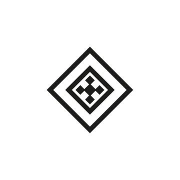 Vector icon: Celtic knot, triquetra cross or Trinity symbol with heart shape. Stock Illustration