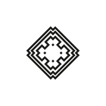 Vector icon: Celtic knot, triquetra cross or Trinity symbol with heart shape. Stock Illustration
