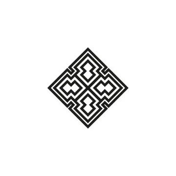 Vector icon: Celtic knot, triquetra cross or Trinity symbol with heart shape. Stock Illustration