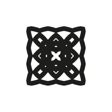 Vector icon: Celtic knot, triquetra cross or Trinity symbol with heart shape. Stock Illustration