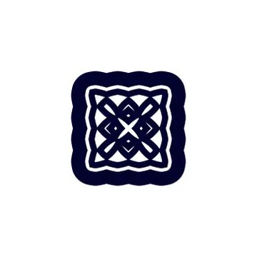 Vector icon: Celtic knot, triquetra cross or Trinity symbol with heart shape. Stock Illustration