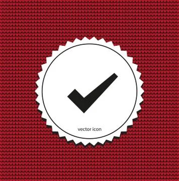 Vector icon check mark Stock Illustration