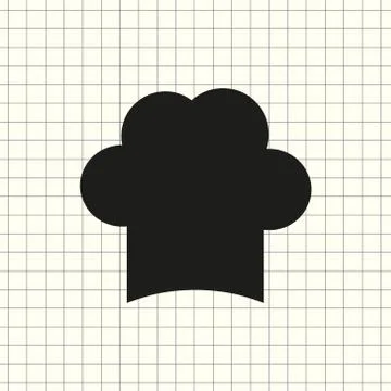 Vector icon chef cap Stock Illustration