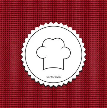 Vector icon chef cap Stock Illustration