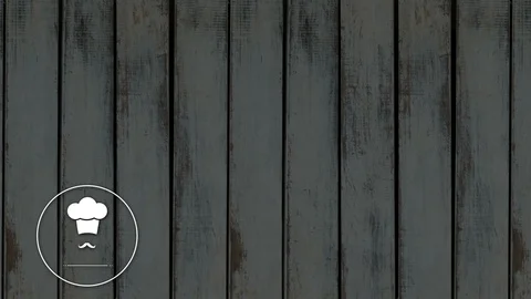 Vector icon of chef hat with mustache 4k Stock Footage 95320684