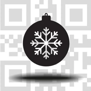 Vector icon christmas ball Stock Illustration