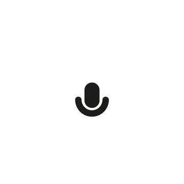 Vector icon of a classic microphone, perfect for audio, music, or podcast Stock Illustration