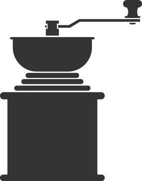 Vector icon of a coffee grinder for grinding coffee beans. Stock-Illustration
