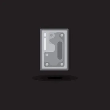 Vector icon computer hard drive, hdd, ssd disk isolated Stock Illustration