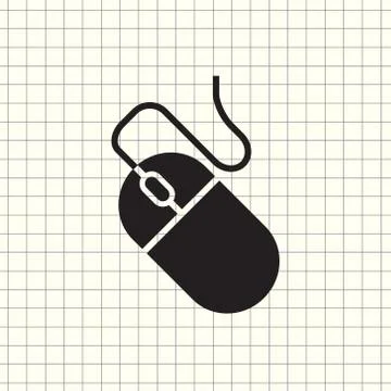 Vector icon computer mouse Stock Illustration