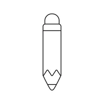 Vector icon concept of pencil. Stock Illustration
