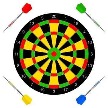 Vector icon with darts Stock Illustration