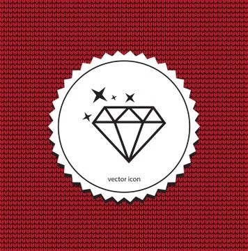 Vector icon diamond Stock Illustration