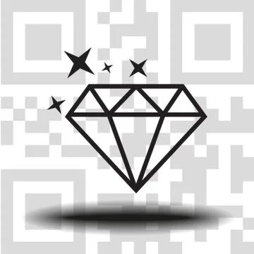 Vector icon diamond Stock Illustration