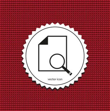 Vector icon document Illustrazione stock