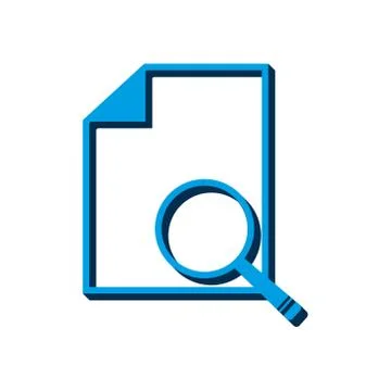 Vector icon document isometric. 3d sign isolated on white background. eps Stock Illustration