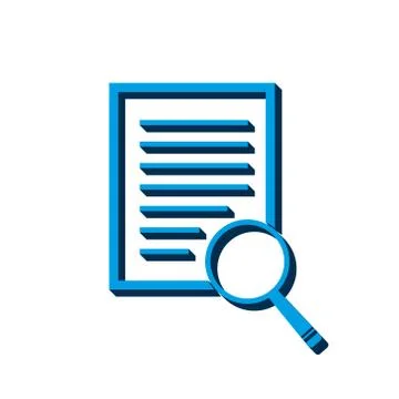 Vector icon document isometric. 3d sign isolated on white background. eps Stock Illustration