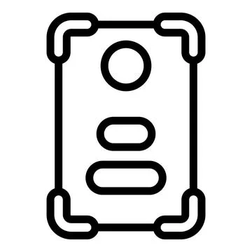 Vector icon of a document or certificate Stock Illustration