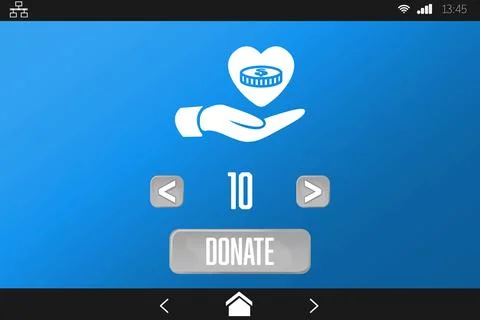 Vector icon of donation, Close-up Stock Photos