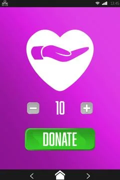 Vector icon of donation, Close-up Stock Photos