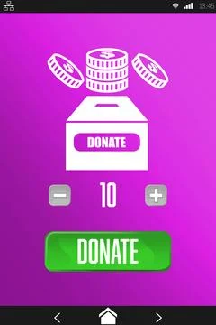 Vector icon of donation, Close-up Stock Photos