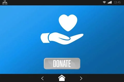 Vector icon of donation, Close-up Stock Photos