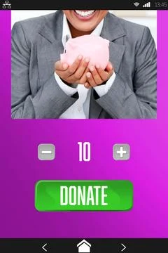 Vector icon of donation, Close-up Stock Photos