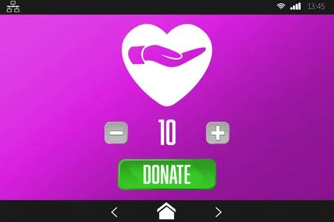 Vector icon of donation, Close-up Stock Photos