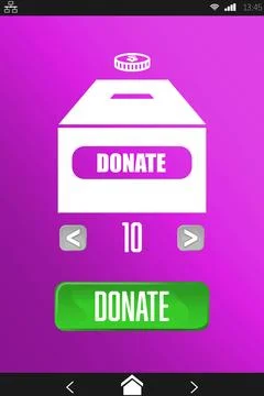 Vector icon of donation, Close-up Stock Photos