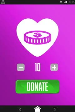 Vector icon of donation, Close-up Stock Photos