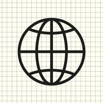Vector icon Earth Stock Illustration