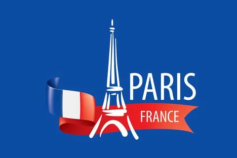 Vector icon of the Eiffel Tower in Paris drawn by hand Illustrazione stock