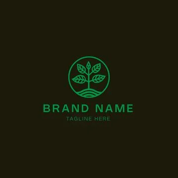 A vector icon element of an agriculture logo template, isolated and perfect.. Illustrazione stock