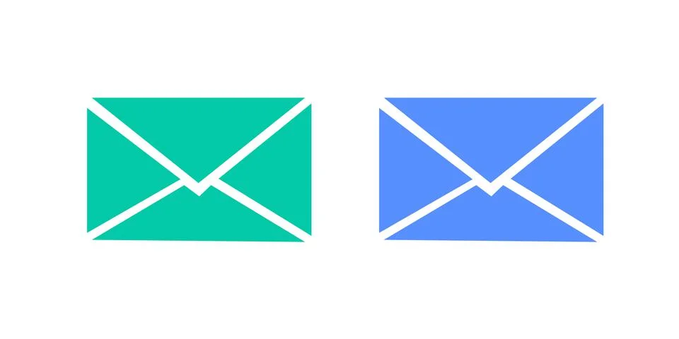 Vector icon Envelope, flat design best vector icon set Stock Illustration