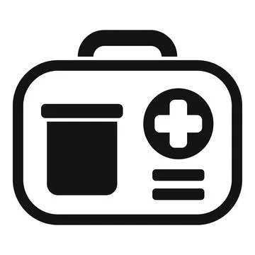 Vector icon of first aid kit Stockillustratie