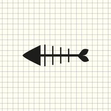 Vector icon fish Stock Illustration