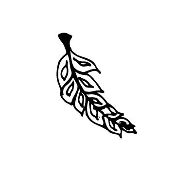 Vector icon flower leafs for botanic Stock Illustration