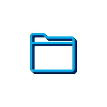 Vector icon folder isometric. 3d sign isolated on white background. イラスト素材